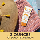 Aveeno Protect + Hydrate Moisturizing Body Sunscreen Lotion With Broad Spectrum Spf 60 & Prebiotic Oat, Weightless & Refreshing Feel, Paraben-free, Oil-free, Oxybenzone-free, 3.0 ounces Aveeno