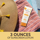 Aveeno Protect + Hydrate Moisturizing Body Sunscreen Lotion With Broad Spectrum Spf 60 & Prebiotic Oat, Weightless & Refreshing Feel, Paraben-free, Oil-free, Oxybenzone-free, 3.0 ounces Aveeno