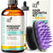 ArtNaturals Organic Rosemary & Castor Hair Growth Oil + Scalp Massager Set – Hair Styling Oils for Dry, Itchy Scalp, Thickening & Hydration - Scalp Oil Products For Damaged Hair & Split Ends – 4.0 oz Infinity Warehouse