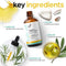ArtNaturals Organic Rosemary & Castor Hair Growth Oil + Scalp Massager Set – Hair Styling Oils for Dry, Itchy Scalp, Thickening & Hydration - Scalp Oil Products For Damaged Hair & Split Ends – 4.0 oz Infinity Warehouse