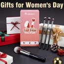 BEAKEY Makeup Brushes Set, Professional Foundation Eyeshadow Concealer Blush Powder Bronzer Applicator, 2 Blender Sponge with Beauty Paper Case Infinity Warehouse