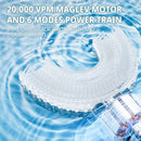 Kids Electric U Shaped Toothbrush Children Rechargeable Sonic Toothbrush with 6 Soft Brush Head Automatic Full Mouth 6 Cleaning Modes -Age8-15 Yellow Infinity Warehouse