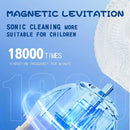 Kids U Shaped Electric Toothbrush with 4 Brush Heads, Sonic Toothbrush Kids with 5 Modes, Cartoon Dinosaur 360-Degree Cleaning IPX7 Waterproof Design (2-6 Age (Blue)) Infinity Warehouse