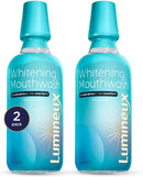 Lumineux Teeth Whitening Mouthwash, 16 Oz. 2 Pack - Peroxide Free - Enamel Safe - Whitening Without The Sensitivity - NO Alcohol, Fluoride & SLS Free Infinity Warehouse