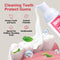 NOHOO Kids Foam Toothpaste with Fruit Flavor, Fluoride Free Natural Formul, Foam Toothpaste for Electric Toothbrush (Strawberry+Orange+Peach+Cantaloupe) Infinity Warehouse