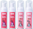 NOHOO Kids Foam Toothpaste with Fruit Flavor, Fluoride Free Natural Formul, Foam Toothpaste for Electric Toothbrush (Strawberry+Orange+Peach+Cantaloupe) Infinity Warehouse
