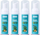 NOHOO Kids Foam Toothpaste with Fruit Flavor, Fluoride Free Natural Formul, Foam Toothpaste for Electric Toothbrush (Strawberry+Orange+Peach+Cantaloupe) Infinity Warehouse