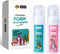 NOHOO Kids Foam Toothpaste with Fruit Flavor, Fluoride Free Natural Formul, Foam Toothpaste for Electric Toothbrush (Strawberry+Orange+Peach+Cantaloupe) Infinity Warehouse