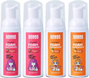 NOHOO Kids Foam Toothpaste with Fruit Flavor, Fluoride Free Natural Formul, Foam Toothpaste for Electric Toothbrush (Strawberry+Orange+Peach+Cantaloupe) Infinity Warehouse