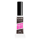 NYX PROFESSIONAL MAKEUP The Brow Glue, Extreme Hold Tinted Eyebrow Gel - Black Infinity Warehouse