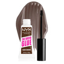 NYX PROFESSIONAL MAKEUP The Brow Glue, Extreme Hold Tinted Eyebrow Gel - Black Infinity Warehouse