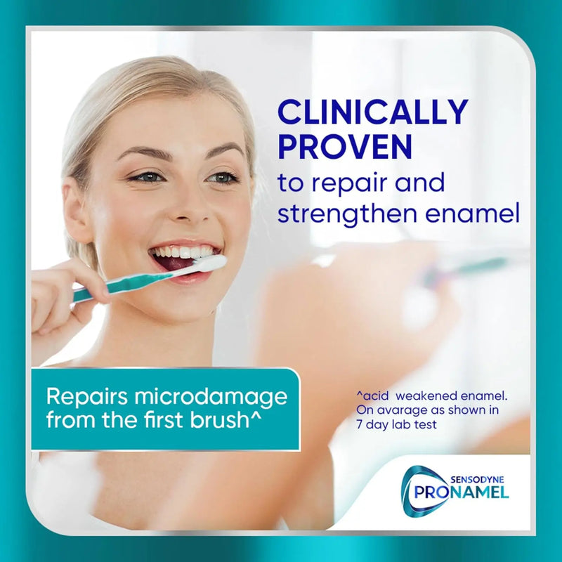 Sensodyne Pronamel Clinical Enamel Strengthening Toothpaste, Whitening Action, 3.4 oz (3 Pack) Infinity Warehouse