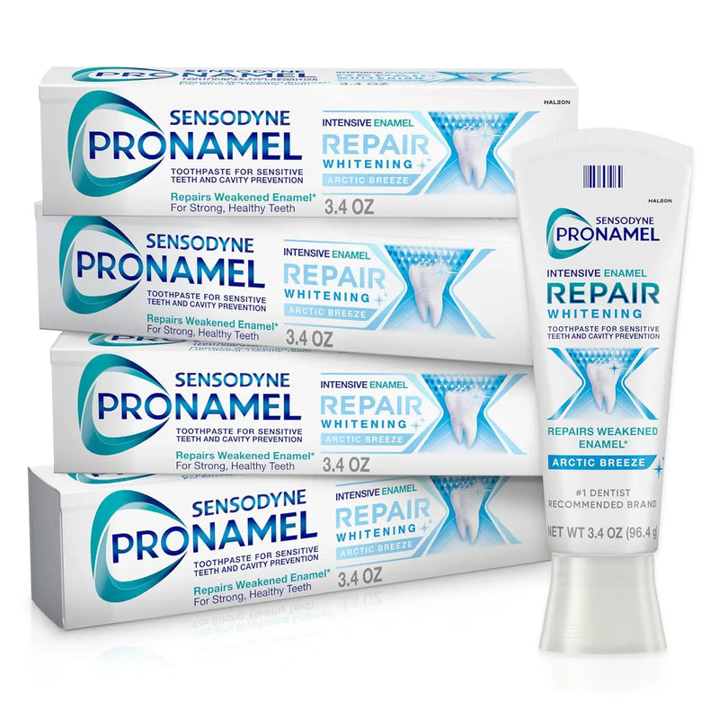 Sensodyne Pronamel Intensive Enamel Repair Toothpaste for Sensitive Teeth and Cavity Protection, Whitening Toothpaste to Strengthen Enamel, Arctic Breeze - 3.4 Ounces (Pack of 4) Infinity Warehouse