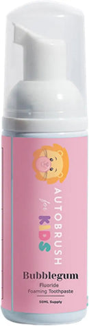 autobrush Kids Fluoride-Free Foaming Toothpaste Watermelon Flavor for Electric or U-Shaped Toothbrush, SLS-Free, Training Toothpaste, Anti-Cavity (3 Pack) Infinity Warehouse