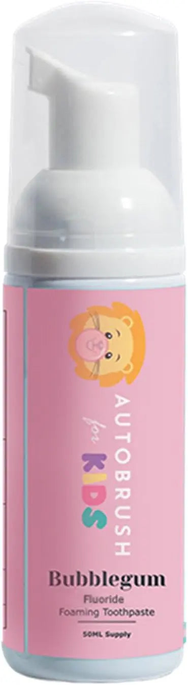 autobrush Kids Fluoride-Free Foaming Toothpaste Watermelon Flavor for Electric or U-Shaped Toothbrush, SLS-Free, Training Toothpaste, Anti-Cavity (3 Pack) Infinity Warehouse