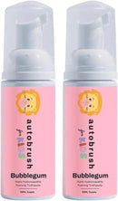 autobrush Kids Fluoride-Free Foaming Toothpaste Watermelon Flavor for Electric or U-Shaped Toothbrush, SLS-Free, Training Toothpaste, Anti-Cavity (3 Pack) Infinity Warehouse