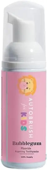 autobrush Kids Fluoride-Free Foaming Toothpaste Watermelon Flavor for Electric or U-Shaped Toothbrush, SLS-Free, Training Toothpaste, Anti-Cavity (3 Pack) Infinity Warehouse