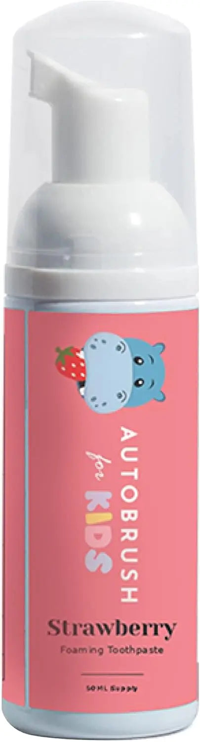 autobrush Kids Fluoride-Free Foaming Toothpaste Watermelon Flavor for Electric or U-Shaped Toothbrush, SLS-Free, Training Toothpaste, Anti-Cavity (3 Pack) Infinity Warehouse