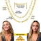 18k Gold Paperclip Chain Link Necklace Dainty Paperclip Link Chain Layered Necklace Oval Link Chains Initial Necklaces Set for Women Girls Beauty Coquette