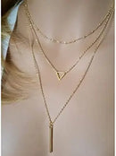 Gold Layered Necklaces for Women - 14K Gold Plated Handmade Multilayer Bar Pearls Coin Disc Moon Butterfly Medallion Adjustable Dainty Layered Choker Necklaces for Women Jewelry Beauty Coquette