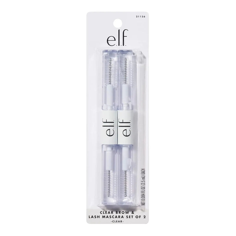 e.l.f. Clear Brow & Lash Mascara, Dual-Sided Brushable Clear Gel For Groomed Brows & Eyelashes, Long-Wear Conditioning Formula, Vegan & Cruelty-Free Infinity Warehouse