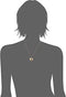 14k Gold-Filled Large Satin and Polished Finish Hand Engraved Heart Shaped Locket Necklace, 18" Beauty Coquette