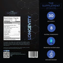 Longevity NAD+ Stack | Nicotinamide Riboside NR, NAC, Glycine, Resveratrol, Fisetin + Vitamin D3 K2 | Cellular Energy & Vitality Support Infinity Warehouse
