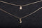 Women Simple Choker Moon Star Choker Necklace Pendant Necklace Trendy Necklace Teen Necklace Jewelry for Women and Girls Gift for Her (GOLD) Beauty Coquette
