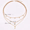 Women Simple Choker Moon Star Choker Necklace Pendant Necklace Trendy Necklace Teen Necklace Jewelry for Women and Girls Gift for Her (GOLD) Beauty Coquette
