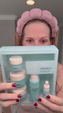 e.l.f. SKIN Holy Hydration! Hydrated Ever After Skincare Mini Kit, Cleanser, Makeup Remover, Moisturiser & Eye Cream For Hydrating Skin, Airplane-Friendly Sizes