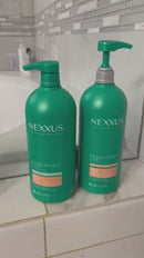 Nexxus Unbreakable Care Shampoo Conditioner and Leave-In Spray 3 Pack For Fine and Thin Hair with Keratin Collagen Biotin 13.5 oz 6 oz
