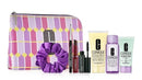 CLINIQUE 8 Pcs Gift Set Black Honey Lipstick Moisturizing Lotion Quickliner NEW Infinity Warehouse
