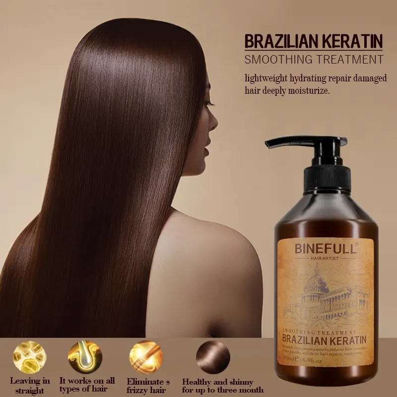 Brazilian Shampoo Keratin Treatment Straightening Formaldehyde Free Binefull Infinity Warehouse