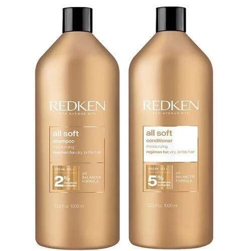 Redken All Soft Shampoo and Conditioner Duo Set - 33.8oz Each Infinity Warehouse