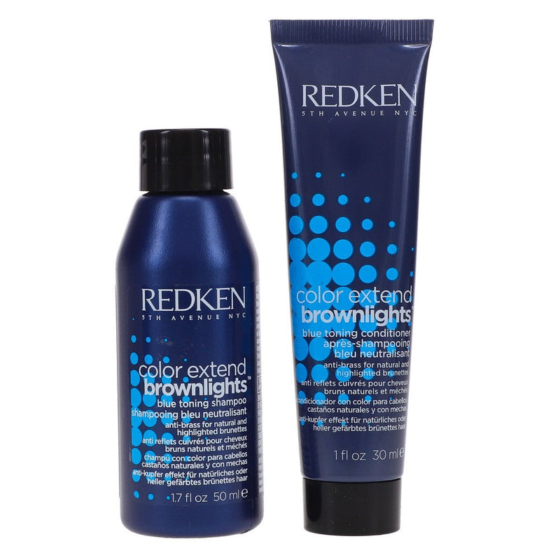 Redken Color Extend Brownlights Blue Shampoo 1.7 oz & Color Extend Brownlights Infinity Warehouse