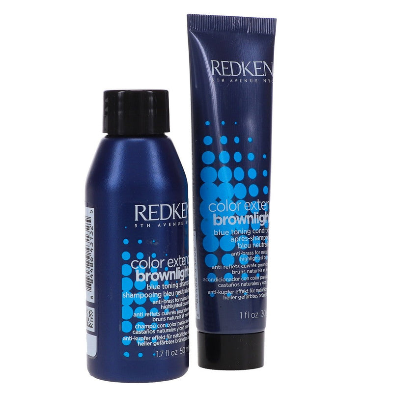 Redken Color Extend Brownlights Blue Shampoo 1.7 oz & Color Extend Brownlights Infinity Warehouse