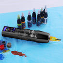 Tattoo Gun Kit Complete Adjustable 6-Stroke Rotary Pen Machine with Ink Needles Infinity Warehouse