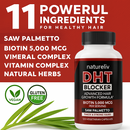 DHT BLOCKER + BIOTIN Saw Palmetto Hair Loss STRONG Regrowth Supplement - 2Months Infinity Warehouse