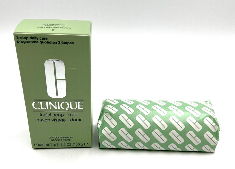 New in Box! Clinique Facial Soap ~ Mild ~ Dry Combination Skin ~ 5.2 oz/ 150g Infinity Warehouse