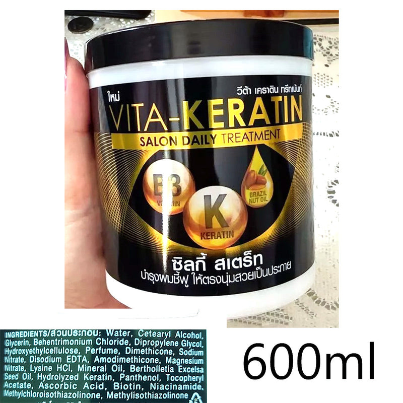 600ml Vita Keratin Salon Daily Treatment Silky Straight For frizzy hair O Infinity Warehouse