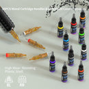Tattoo Kit Complete Wireless Rotary Pen Machine with Ink Cartridge Needle Paper Infinity Warehouse