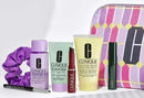 CLINIQUE 8 Pcs Gift Set Black Honey Lipstick Moisturizing Lotion Quickliner NEW Infinity Warehouse