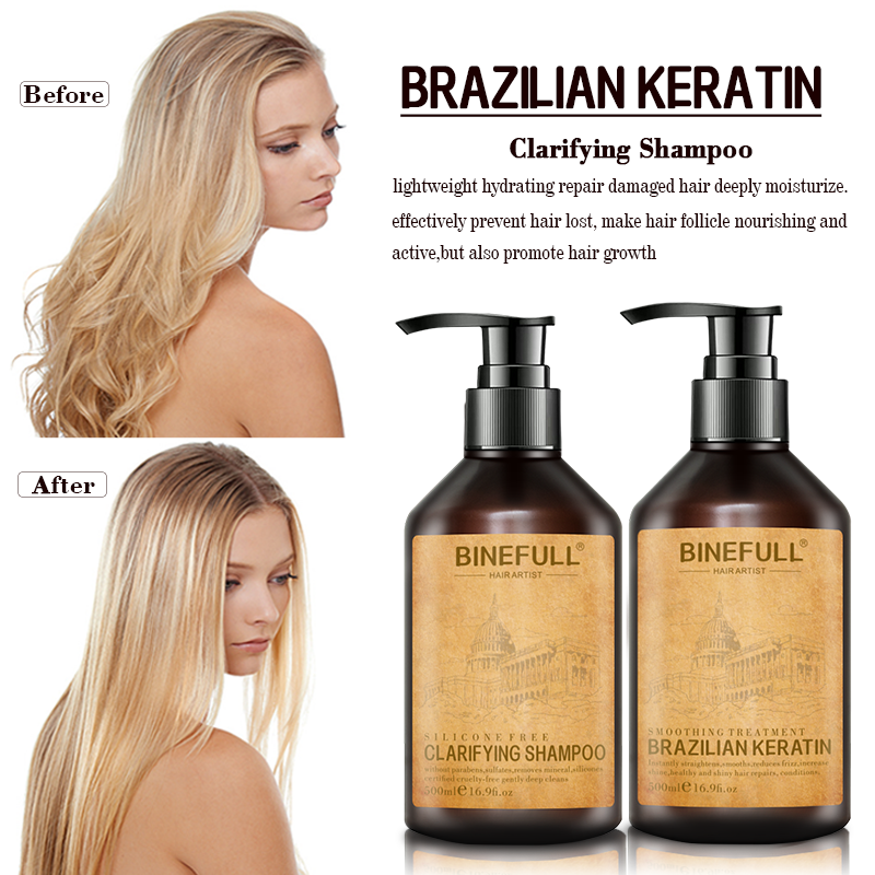 Brazilian Shampoo Keratin Treatment Straightening Formaldehyde Free Binefull Infinity Warehouse