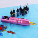 Tattoo Gun Kit Complete Adjustable 6-Stroke Rotary Pen Machine with Ink Needles Infinity Warehouse