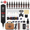 Wireless Tattoo Pen Machine Kit Complete with Power Supply Cartridge Needles Ink Infinity Warehouse