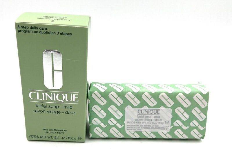 New in Box! Clinique Facial Soap ~ Mild ~ Dry Combination Skin ~ 5.2 oz/ 150g Infinity Warehouse
