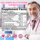 Collagen L-Glutathione MSM Anti-Aging 5500mg Whitening Skin, Hair & Nail Infinity Warehouse